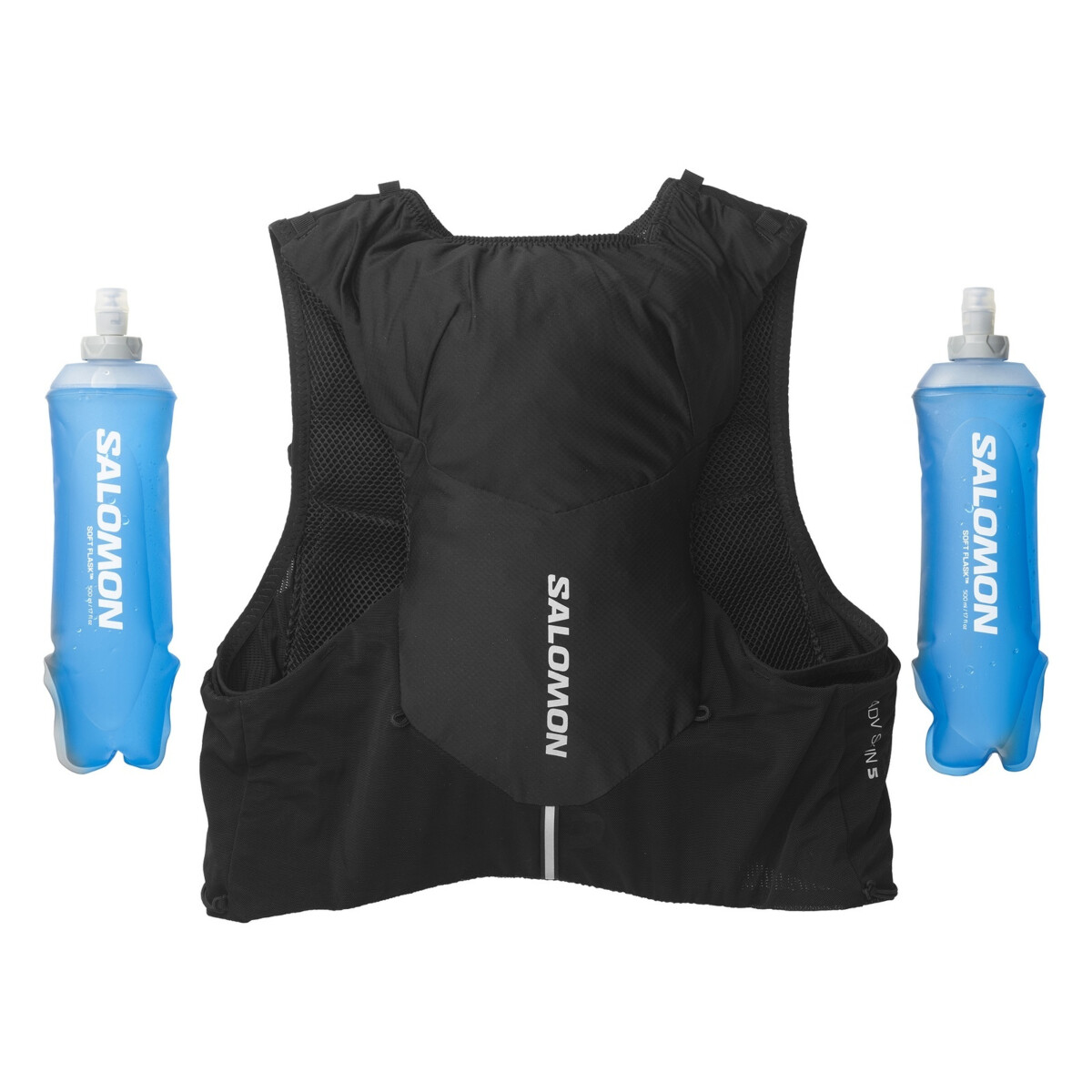 Salomon adv skin 5 running vest with flasks included 5l | Kuprinės
